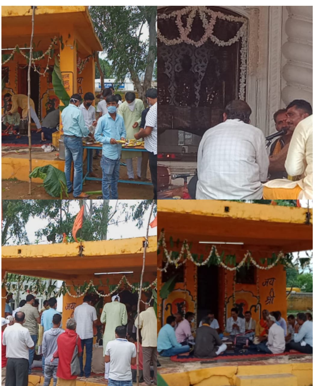 अयोध्या में श्री राम मंदिर निर्माण की खुशी में जिले में जगह-जगह सुंदरकांड व अन्य धार्मिक कार्यक्रमो का हुआ आयोजन