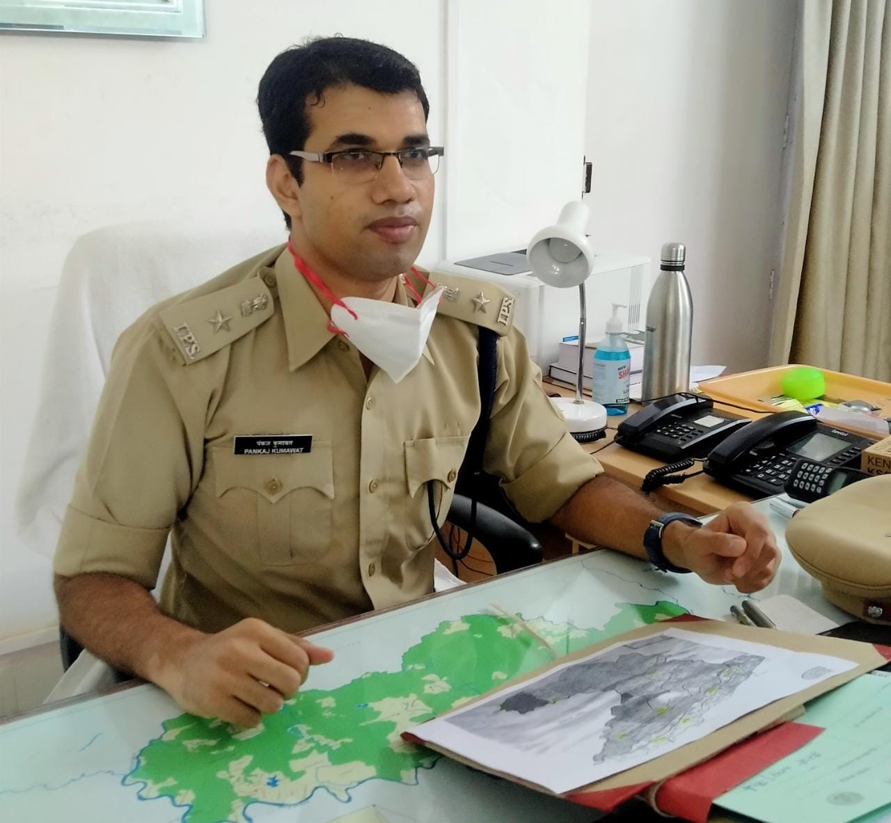 गुरूवार को पुलिस अधीक्षक पंकज कुमावत के नेतृत्व में की गयी ताबड़ तोड़ कार्यवाही